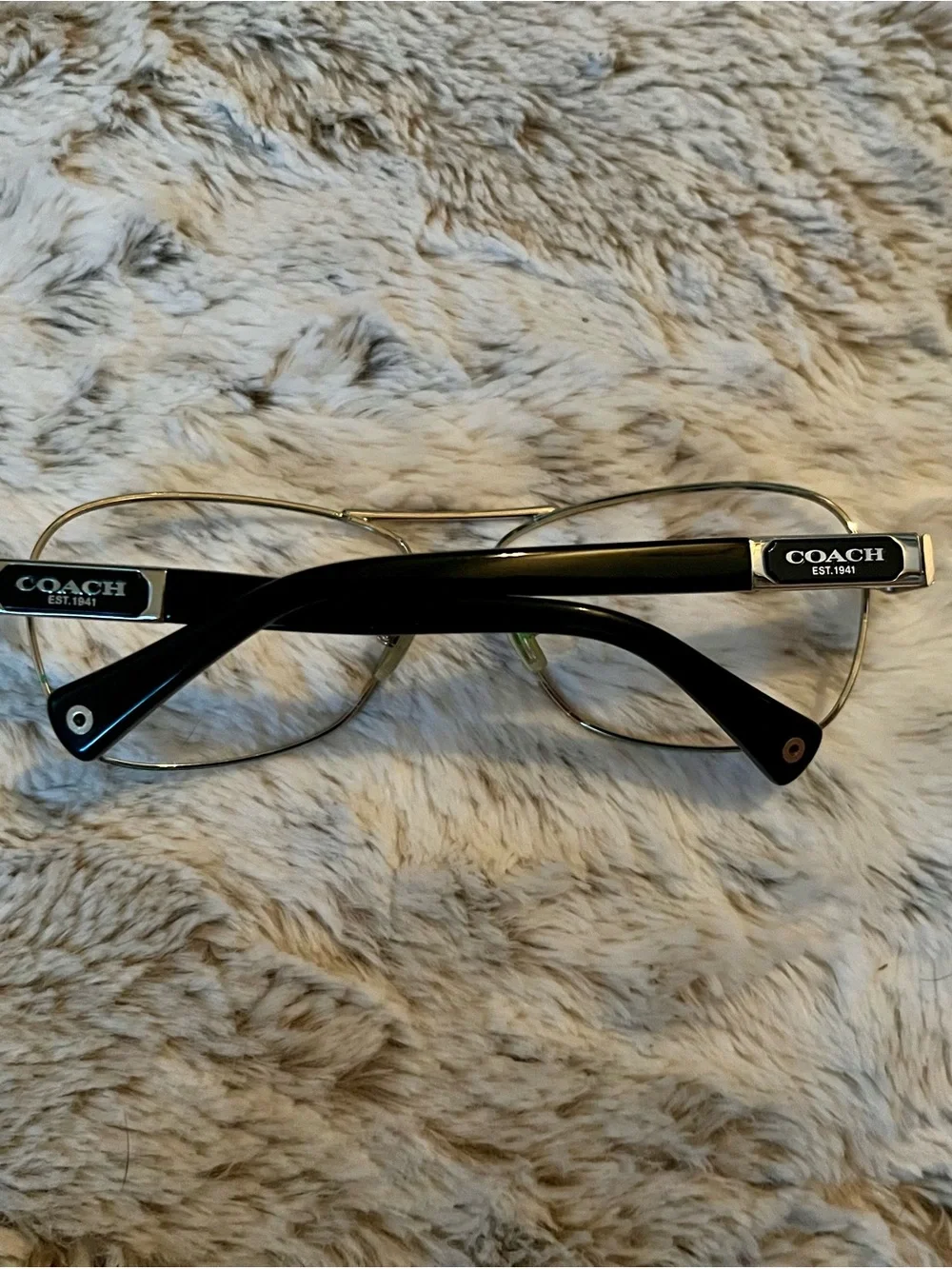 Coach Silver Frame Eyeglasses